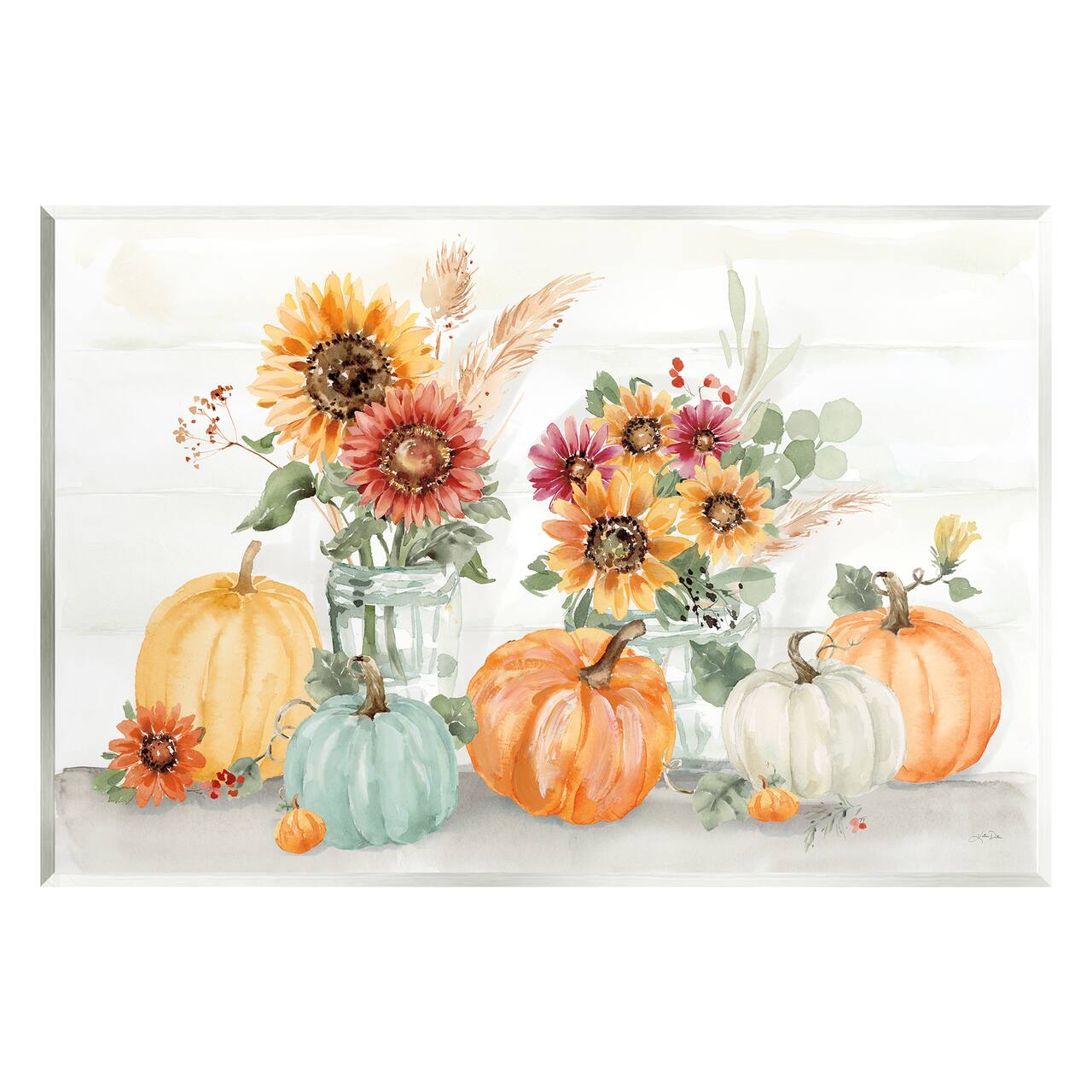 Stupell Industries Autumn Ramble Country Bouquets Wall Plaque Art